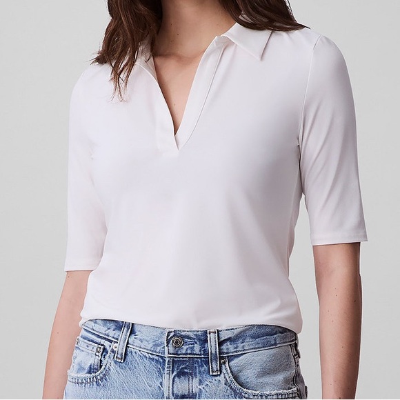 Calvin Klein Soft White Blouse - Picture 1 of 4